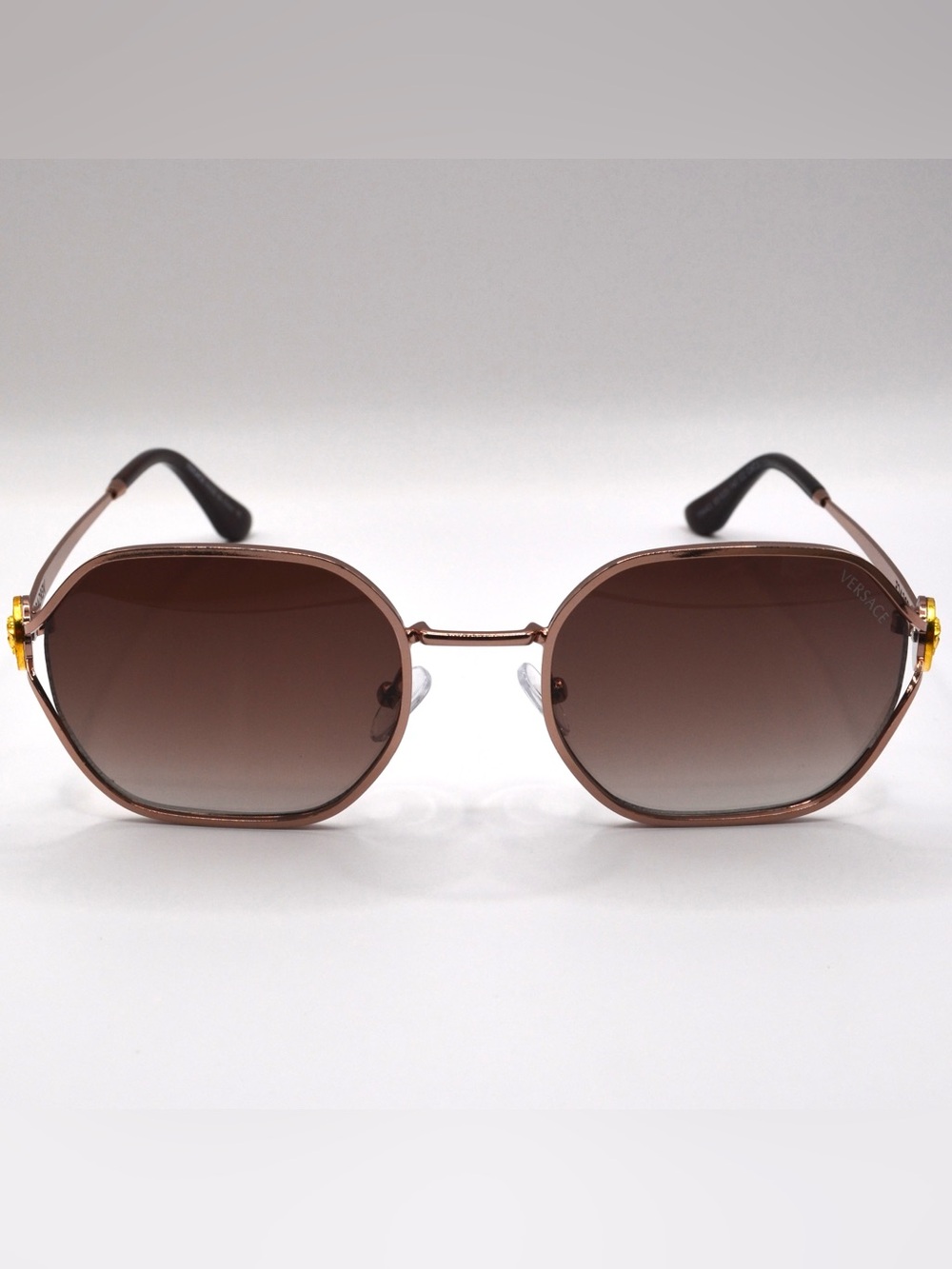 Versace Women’s Sunglasses – Pink Bronze / Brown Gradient – New – 55-20-140 - Picture 3 of 16